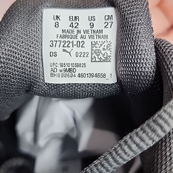 NEW PUMA AXELION CITY ESCAPE 37722102 MENS GRAY CANVAS ATHLETIC RUNNING Size 9 - Picture 7 of 8